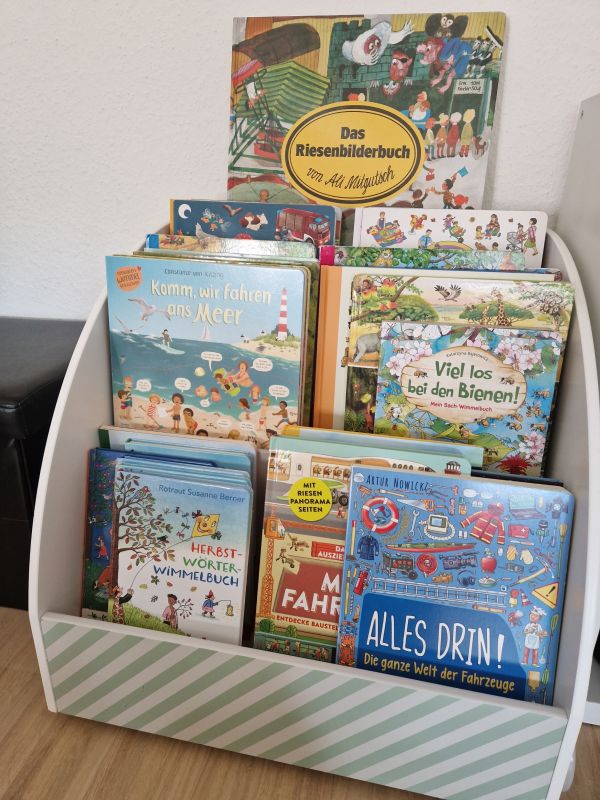 Wimmelbücher sind vielseitige Werkzeuge in der Sprachförderung, die Wortschatz, Sprechfähigkeit, Konzentration und Wahrnehmung schulen.